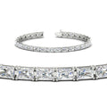 Thumbnail 1 - classic-radiant-cut-tennis-bracelet-in-white-gold-fdbrc10220raangle2-10-00ct-nl-wg