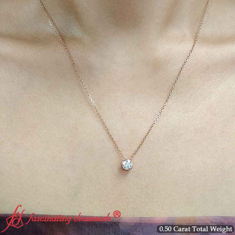 classic-round-bezel-set-half-carat-diamond-necklace-in-rose-gold-fdpd10538roangle1-0-50ct-nl-rg-2