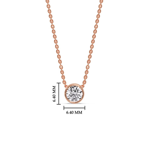 classic-round-bezel-set-half-carat-diamond-necklace-in-rose-gold-fdpd10538roangle1-0-50ct-nl-rg-hw