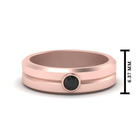 Single Solitaire Mens Wedding Ring