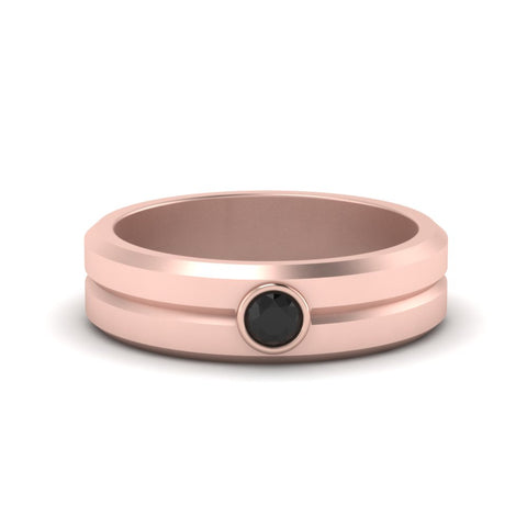 Single Solitaire Mens Wedding Ring