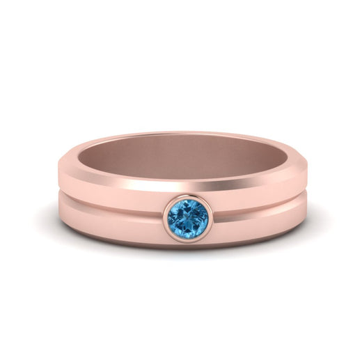 Single Solitaire Mens Wedding Ring