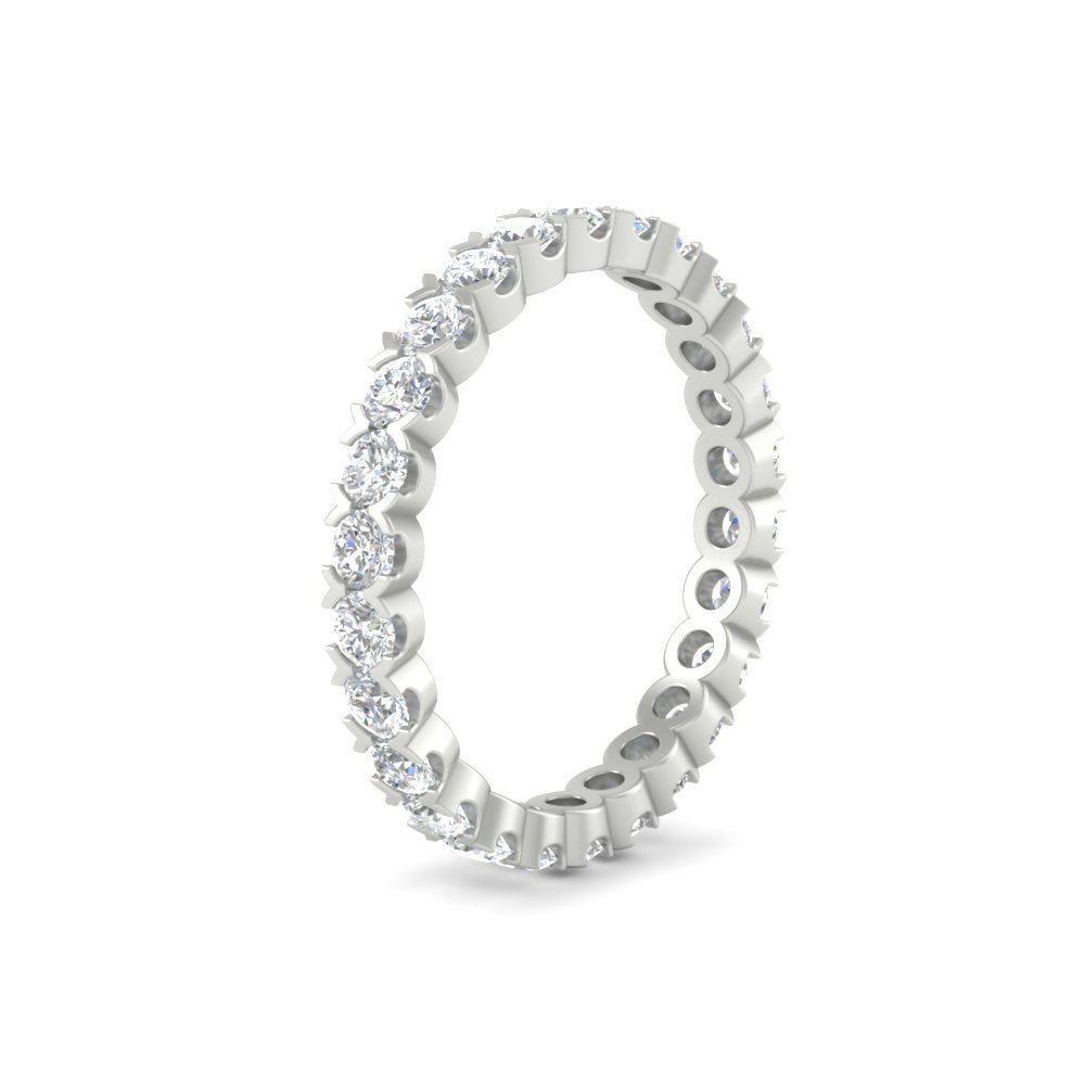 Classic Round Cut 1.30 Carat Bezel Set Eternity Wedding Band