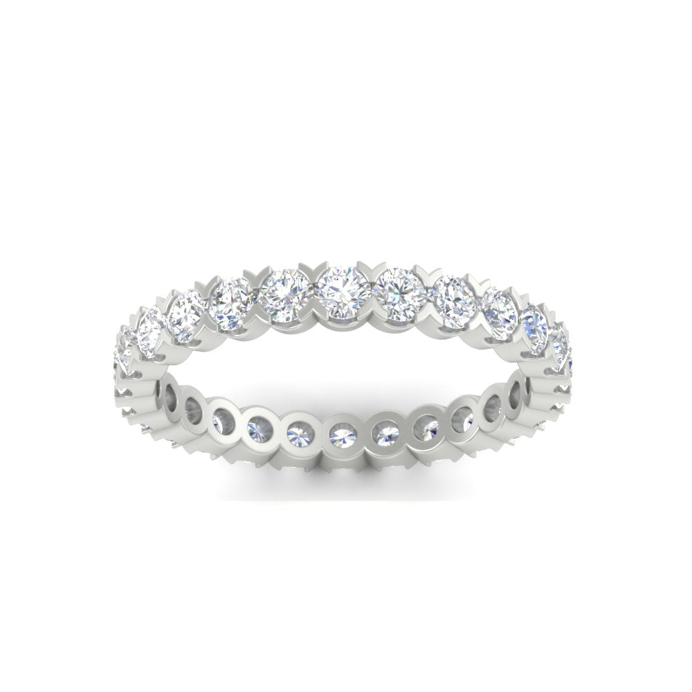 Classic Round Cut 1.30 Carat Bezel Set Eternity Wedding Band