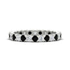 Load image into Gallery viewer, classic-round-cut-diamond-and-black-diamond-1.30-carat-bezel-set-eternity-wedding-band-in-white-gold-FD8072ROBGBLACK-1.30CT-NL-WG?v=1751956566