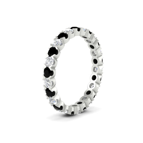 classic-round-cut-diamond-and-black-diamond-1.30-carat-bezel-set-eternity-wedding-band-in-white-gold-FD8072ROBGBLACKANGLE2-1.30CT-NL-WG?v=1751956566