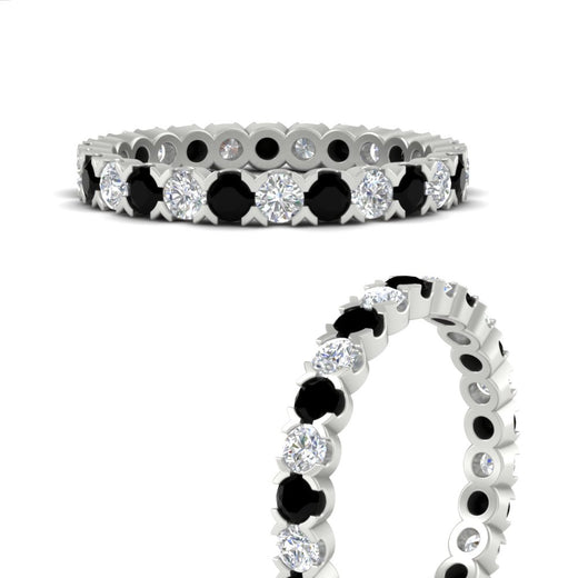 classic-round-cut-diamond-and-black-diamond-1.30-carat-bezel-set-eternity-wedding-band-in-white-gold-FD8072ROBGBLACKANGLE3-1.30CT-NL-WG?v=1751956566