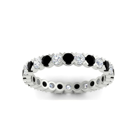 classic-round-cut-diamond-and-black-diamond-1.30-carat-bezel-set-eternity-wedding-band-in-white-gold-FD8072ROBGBLACKANGLE5-1.30CT-NL-WG?v=1751956566