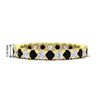 Load image into Gallery viewer, classic-round-cut-diamond-and-black-diamond-1.30-carat-bezel-set-eternity-wedding-band-in-yellow-gold-FD8072ROBGBLACK-1.30CT-NL-YG-HW?v=1751956568
