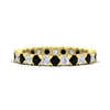 Load image into Gallery viewer, classic-round-cut-diamond-and-black-diamond-1.30-carat-bezel-set-eternity-wedding-band-in-yellow-gold-FD8072ROBGBLACK-1.30CT-NL-YG?v=1751956568
