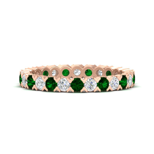 classic-round-cut-diamond-and-emerald-1.30-carat-bezel-set-eternity-wedding-band-in-rose-gold-FD8072ROBGEMGR-1.30CT-NL-RG?v=1751956562