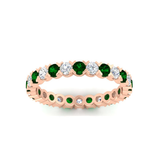 classic-round-cut-diamond-and-emerald-1.30-carat-bezel-set-eternity-wedding-band-in-rose-gold-FD8072ROBGEMGRANGLE5-1.30CT-NL-RG?v=1751956563