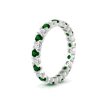 Load image into Gallery viewer, Classic Round Cut 1.30 Carat Bezel Set Eternity Wedding Band
