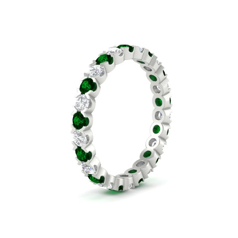 classic-round-cut-diamond-and-emerald-1.30-carat-bezel-set-eternity-wedding-band-in-white-gold-FD8072ROBGEMGRANGLE2-1.30CT-NL-WG?v=1751956565