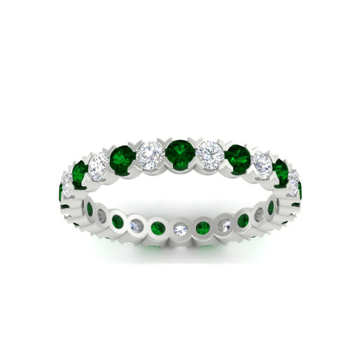 classic-round-cut-diamond-and-emerald-1.30-carat-bezel-set-eternity-wedding-band-in-white-gold-FD8072ROBGEMGRANGLE5-1.30CT-NL-WG?v=1751956565