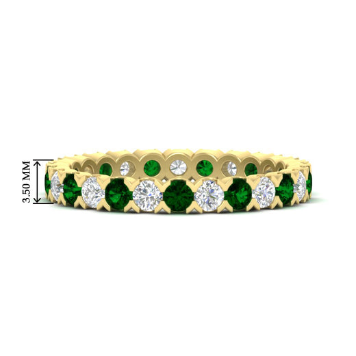 classic-round-cut-diamond-and-emerald-1.30-carat-bezel-set-eternity-wedding-band-in-yellow-gold-FD8072ROBGEMGR-1.30CT-NL-YG-HW?v=1751956568