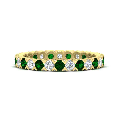 classic-round-cut-diamond-and-emerald-1.30-carat-bezel-set-eternity-wedding-band-in-yellow-gold-FD8072ROBGEMGR-1.30CT-NL-YG?v=1751956568