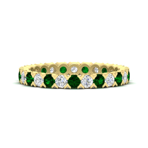 classic-round-cut-diamond-and-emerald-1.30-carat-bezel-set-eternity-wedding-band-in-yellow-gold-FD8072ROBGEMGR-1.30CT-NL-YG?v=1751956568