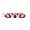 Load image into Gallery viewer, classic-round-cut-diamond-and-pink-sapphire-1.30-carat-bezel-set-eternity-wedding-band-in-rose-gold-FD8072ROBGSADRPI-1.30CT-NL-RG-HW?v=1751956562