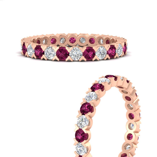 classic-round-cut-diamond-and-pink-sapphire-1.30-carat-bezel-set-eternity-wedding-band-in-rose-gold-FD8072ROBGSADRPIANGLE3-1.30CT-NL-RG?v=1751956562