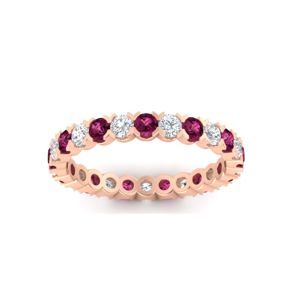 Classic Round Cut 1.30 Carat Bezel Set Eternity Wedding Band