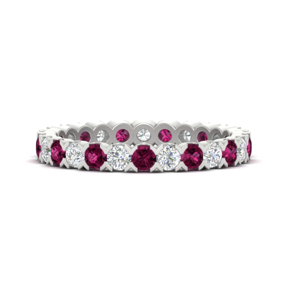 Classic Round Cut 1.30 Carat Bezel Set Eternity Wedding Band