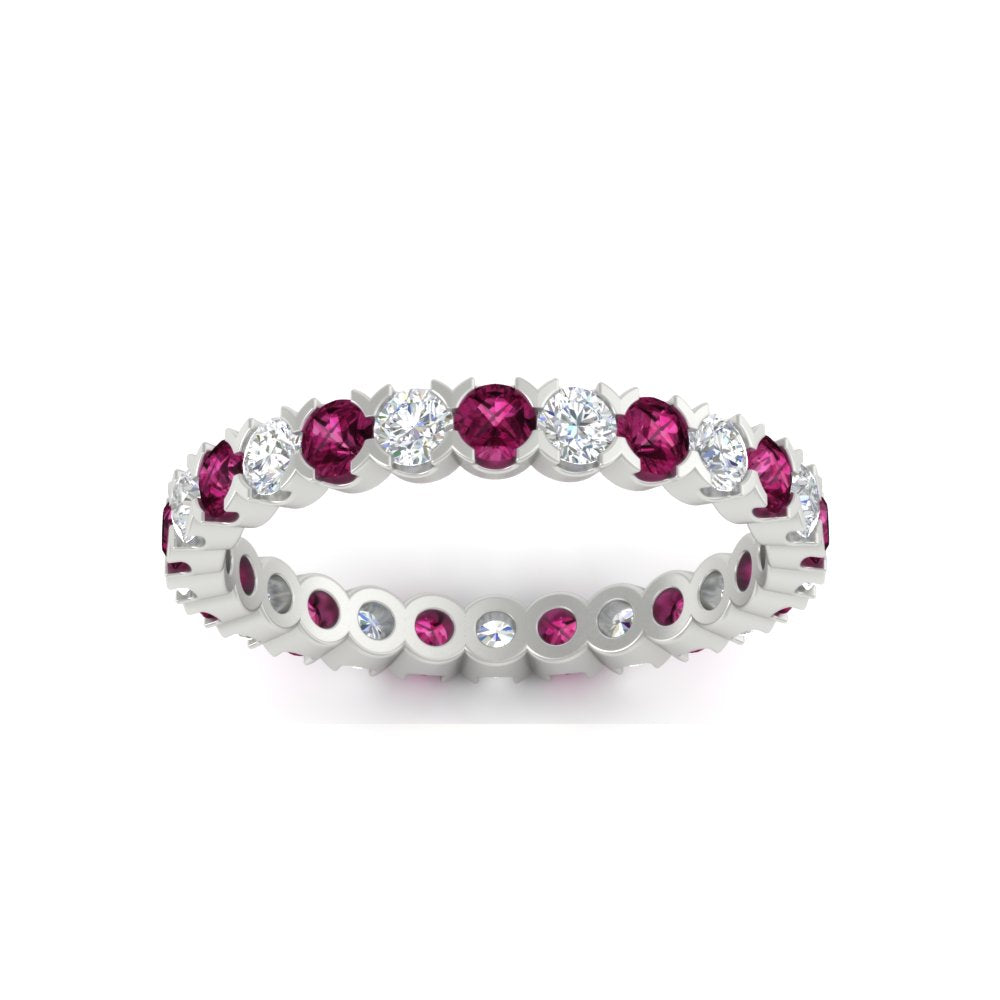 Classic Round Cut 1.30 Carat Bezel Set Eternity Wedding Band