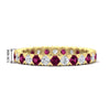 Load image into Gallery viewer, classic-round-cut-diamond-and-pink-sapphire-1.30-carat-bezel-set-eternity-wedding-band-in-yellow-gold-FD8072ROBGSADRPI-1.30CT-NL-YG-HW?v=1751956567