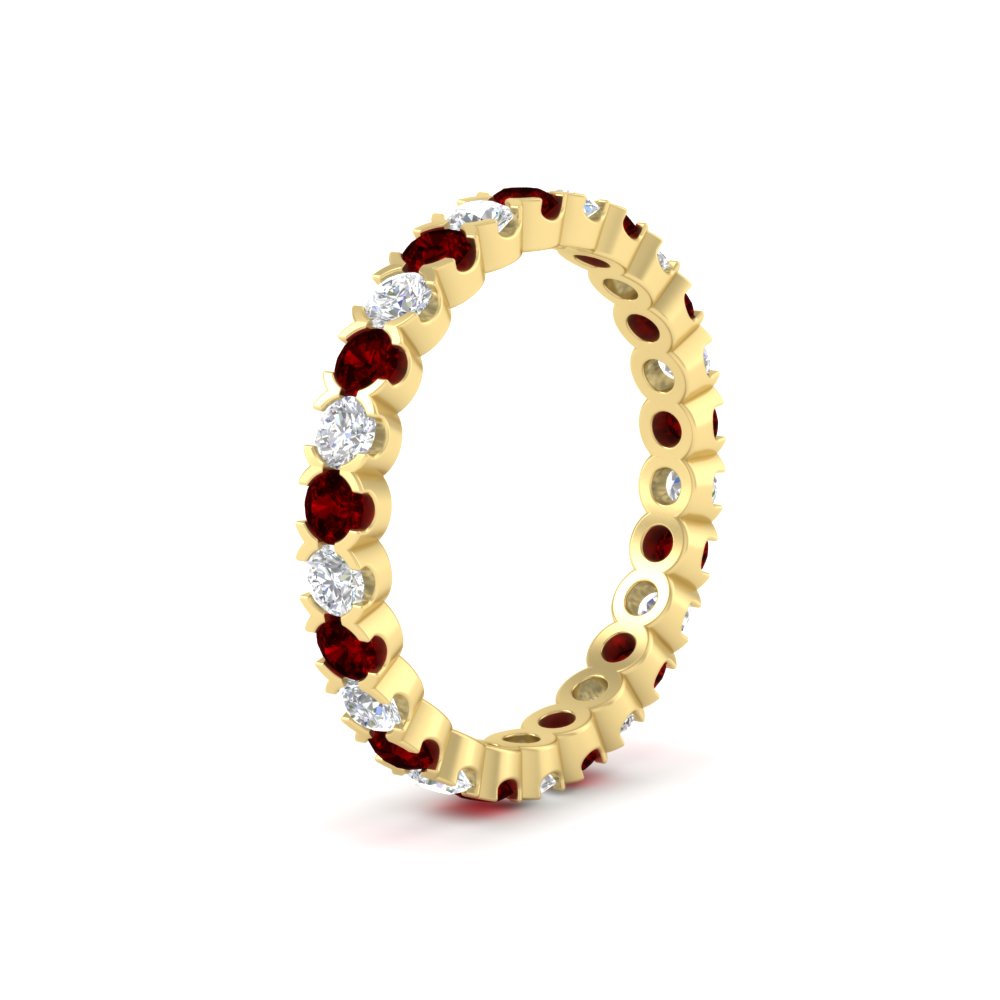 Classic Round Cut 1.30 Carat Bezel Set Eternity Wedding Band