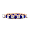Load image into Gallery viewer, classic-round-cut-diamond-and-sapphire-1.30-carat-bezel-set-eternity-wedding-band-in-rose-gold-FD8072ROBGSABL-1.30CT-NL-RG-HW?v=1751956562