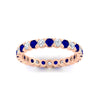 Load image into Gallery viewer, classic-round-cut-diamond-and-sapphire-1.30-carat-bezel-set-eternity-wedding-band-in-rose-gold-FD8072ROBGSABLANGLE5-1.30CT-NL-RG?v=1751956562