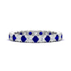 Load image into Gallery viewer, classic-round-cut-diamond-and-sapphire-1.30-carat-bezel-set-eternity-wedding-band-in-white-gold-FD8072ROBGSABL-1.30CT-NL-WG?v=1751956564