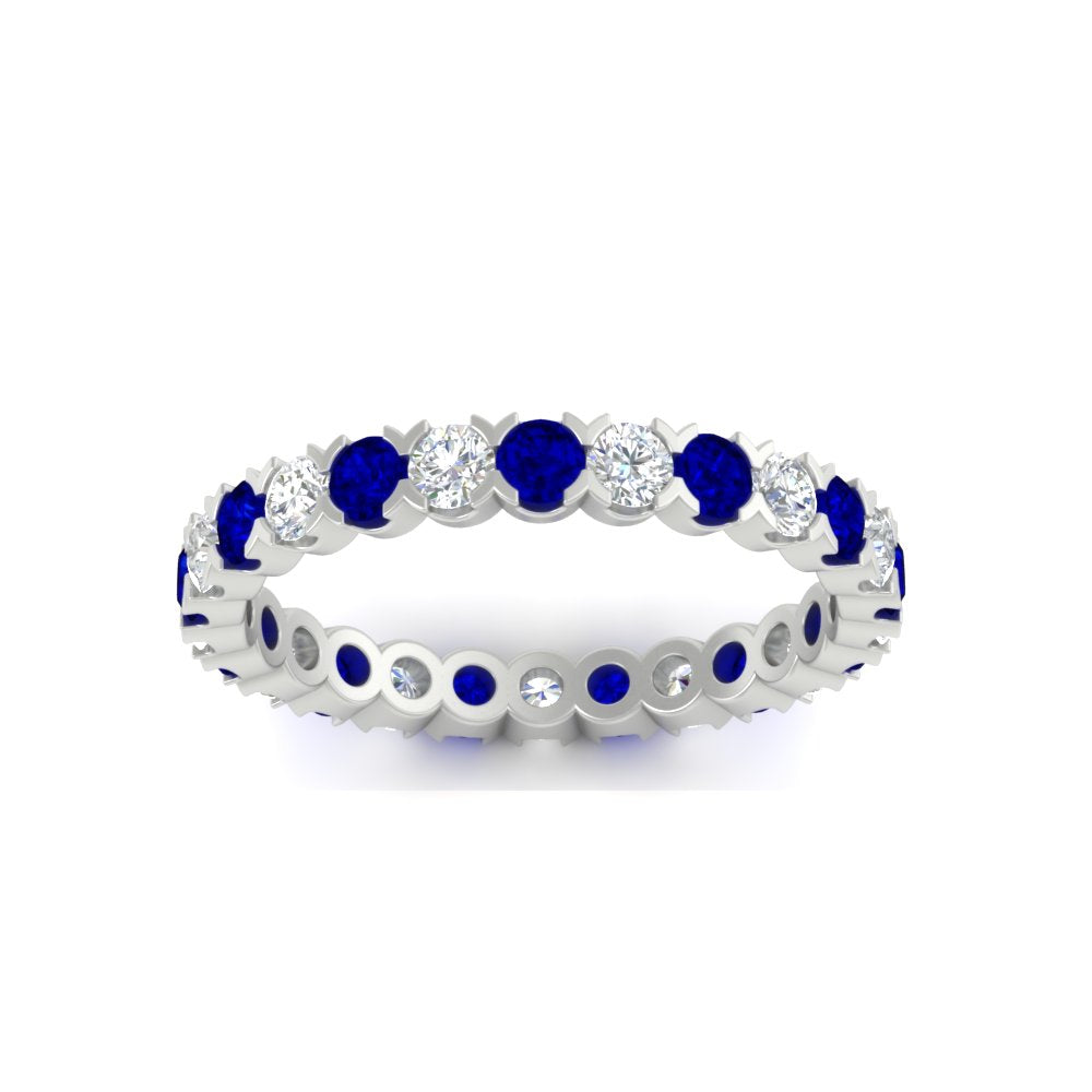 Classic Round Cut 1.30 Carat Bezel Set Eternity Wedding Band