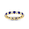Load image into Gallery viewer, classic-round-cut-diamond-and-sapphire-1.30-carat-bezel-set-eternity-wedding-band-in-yellow-gold-FD8072ROBGSABLANGLE5-1.30CT-NL-YG?v=1751956567