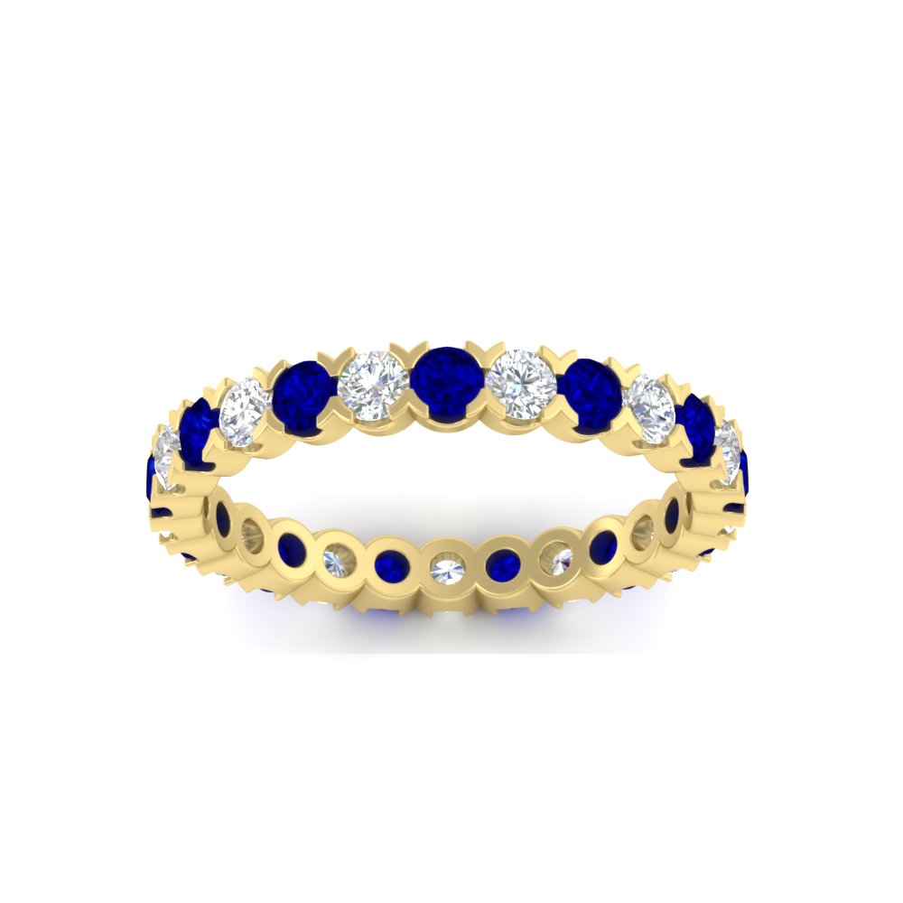 Classic Round Cut 1.30 Carat Bezel Set Eternity Wedding Band