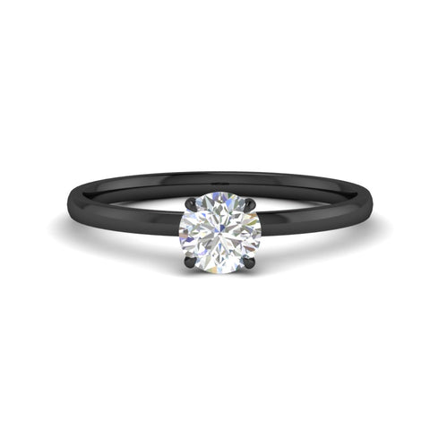Round Cut Four Prong Classic Solitaire Ring