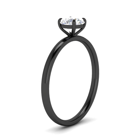 Round Cut Four Prong Classic Solitaire Ring