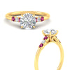 Load image into Gallery viewer, classic-round-cut-pink-sapphire-engagement-ring-in-yellow-gold-fdenr11710rogsadrpiangle3-nl-yg.jpg
