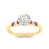 Load image into Gallery viewer, classic-round-cut-pink-sapphire-engagement-ring-in-yellow-gold-fdenr11710rogsadrpiangle5-nl-yg.jpg