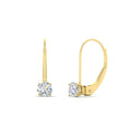 Thumbnail 10 - classic-round-diamond-leverback-stud-earrings
-in-yellow-gold-FD-EAR9225RO-0.50CT-NL-YG