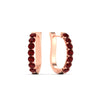 Load image into Gallery viewer, classic-ruby-huggie-hoop-earrings-in-rose-gold-FDEAR11246GRUDR-NL-RG