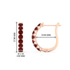 Load image into Gallery viewer, classic-ruby-huggie-hoop-earrings-in-rose-gold-FDEAR11246GRUDRANGLE1-NL-RG_1080x1080_63f39aa5-aeac-4d09-84c5-14ebe35227bd