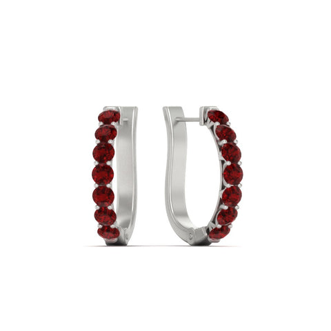 classic-ruby-huggie-hoop-earrings-in-white-gold-FDEAR11246GRUDR-NL-WG