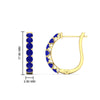 Load image into Gallery viewer, classic-sapphire-huggie-hoop-earrings-in-yellow-gold-FDEAR11246GSABL-NL-YG