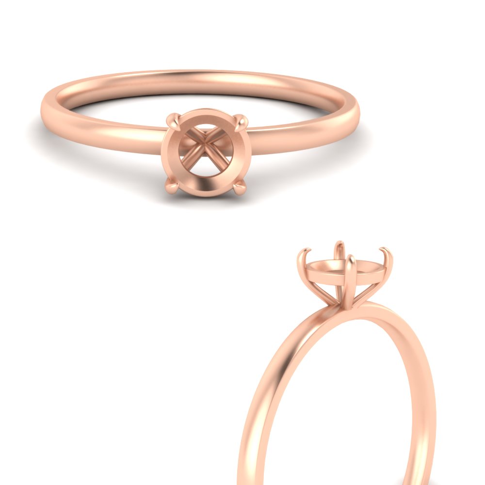 Semi Mount 4 Prong Classic Ring