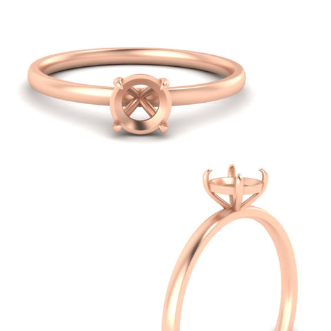 Semi Mount 4 Prong Classic Ring