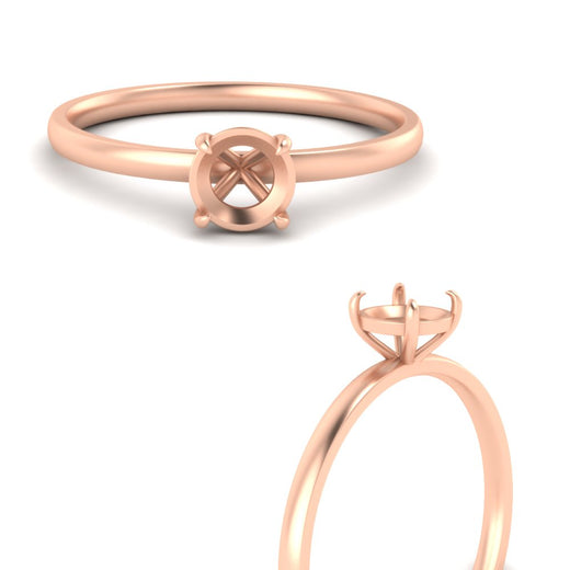 Semi Mount 4 Prong Classic Ring
