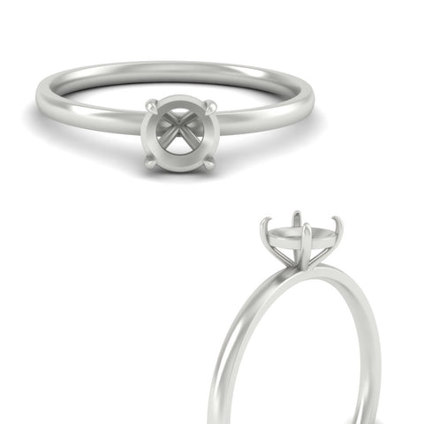 Semi Mount 4 Prong Classic Ring