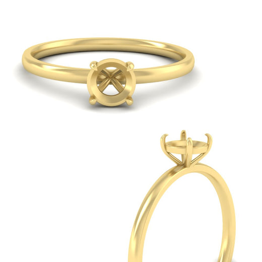 Semi Mount 4 Prong Classic Ring