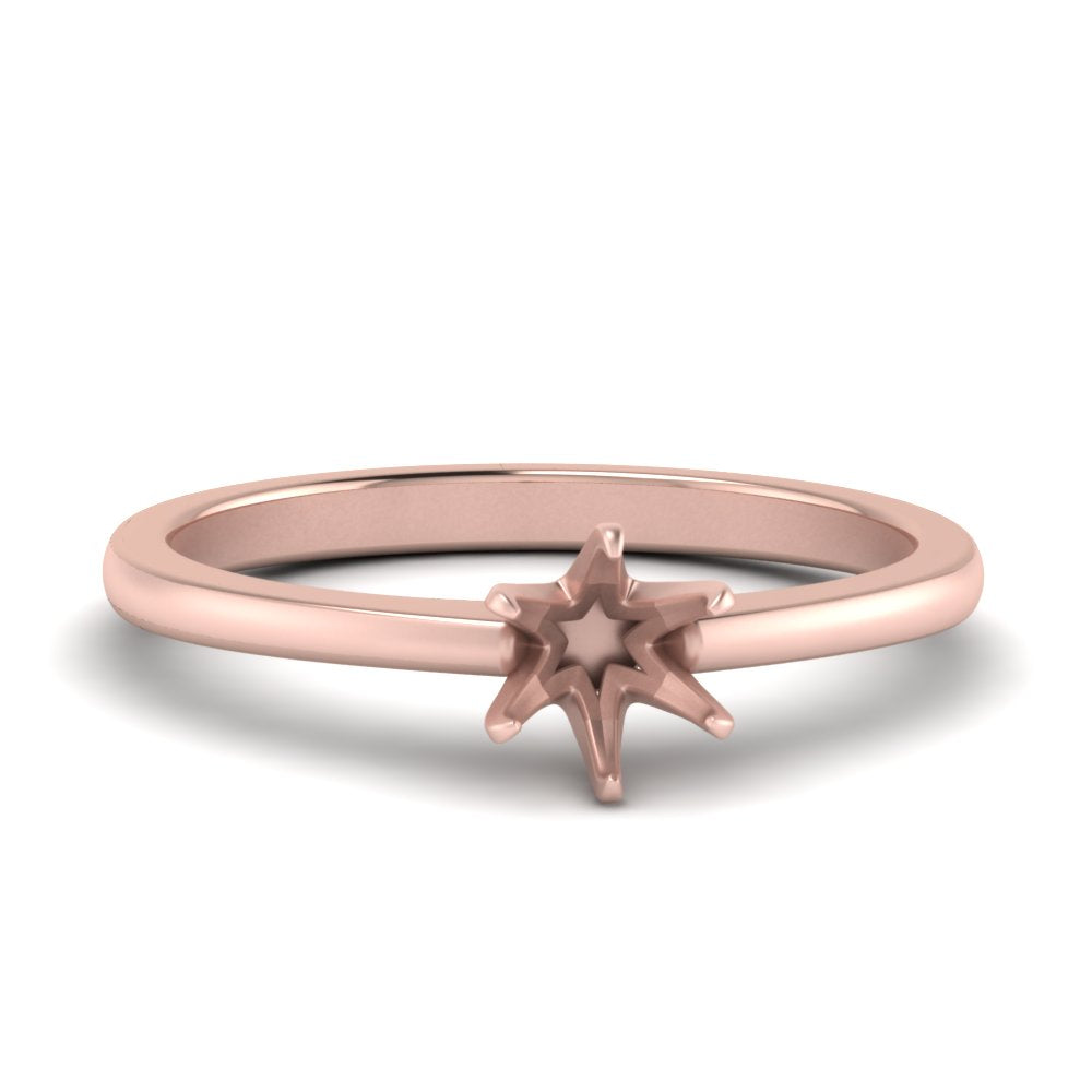 Classic Six Prong Semi Mount Ring